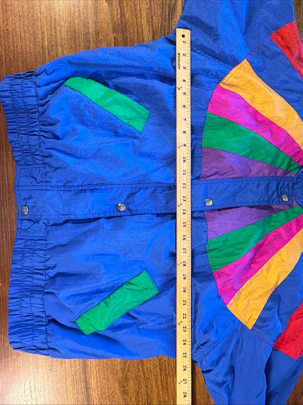 Vintage Andy Johns Women's Navy Colorblock Windbreaker Pants Set Multicolor - Picture 11 of 15